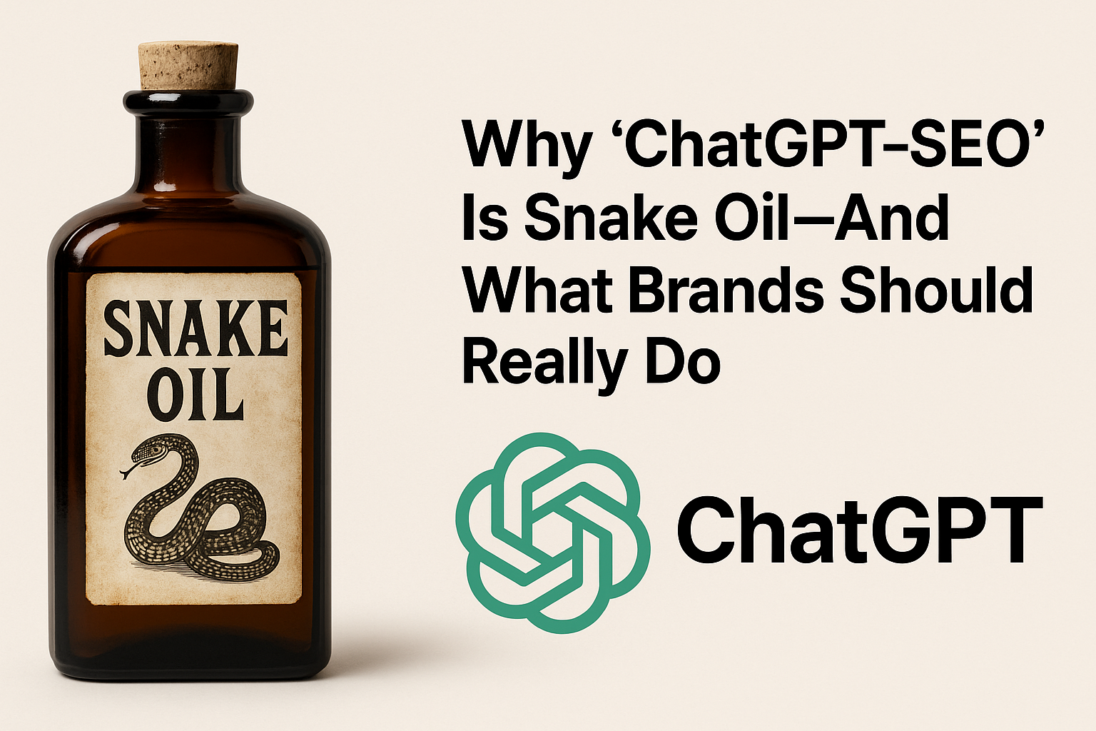 Why "ChatGPT-SEO" Is Snake Oil Post